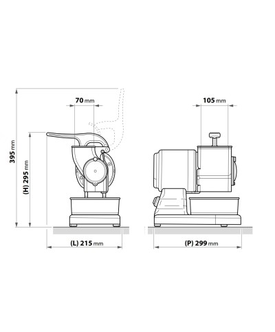 2 - Grattugia elettrica Rgv Robusta 90921 Rosso