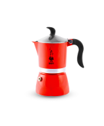 1 - Caffettiera 3 tazze Fiammetta Jungle Bialetti Rosso Corallo 2283