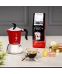 5 - Moka caffettiera Fiammetta Induction 4 tazze Bialetti Rossa 7144