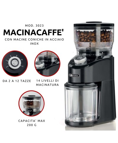 2 - Macinacaffe' elettrico Ariete 3023 Grinder