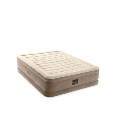 1 - Materasso gonfiabile Intex 64428ND letto matrimoniale con pompa Airbed Dura-Beam Ultra Plush