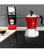 5 - Moka caffettiera Fiammetta Induction 2 tazze Bialetti Rossa 7147