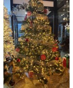 5 - Albero di Natale ad apertura automatica ad ombrello cm 180 verde automatico super folto