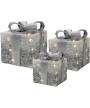 1 - Set 3 pacchi Regalo luminosi Bianco e Silver 441878