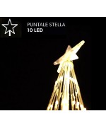 3 - Albero di Natale luminoso 2 mt Bianco Caldo a cono