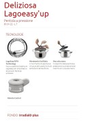 2 - Pentola a pressione Lagostina Deliziosa Lagoeasy'up 7 lt