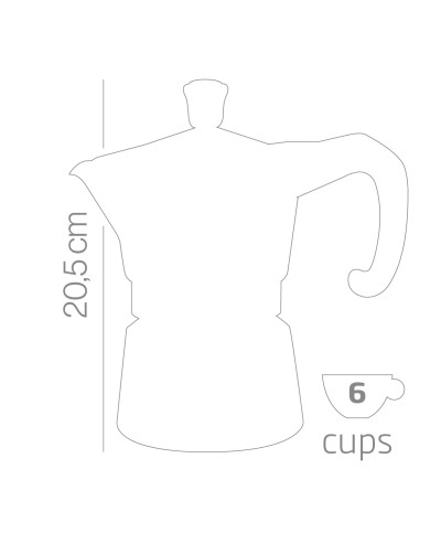 2 - Caffettiera Forever Miss Moka Prestige 6 tazze