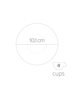 4 - Caffettiera acciaio Forever 4 tazze Perla 121351