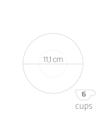 4 - Caffettiera acciaio Forever 6 tazze Perla 121352