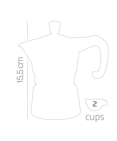 2 - Caffettiera Forever Miss Moka Prestige 2 tazze