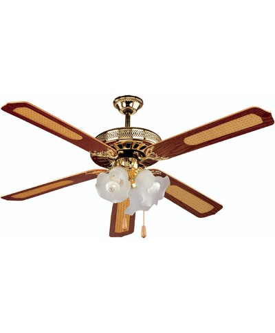 1 - Ventilatore a Soffitto Kooper Windy 2172386 3 luci 5 pale ø 130 cm