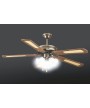 2 - Ventilatore a Soffitto Kooper Windy 2172386 3 luci 5 pale ø 130 cm