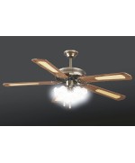 2 - Ventilatore a Soffitto Kooper Windy 2172386 3 luci 5 pale ø 130 cm