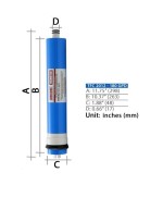 3 - Membrana RO Ionicore USmotic TFC 2012 - 180GPD Osmosi inversa depuratore