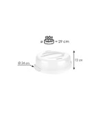 5 - Tescoma porta torte tondo basso con tavoletta refrigerante 34 cm 630841