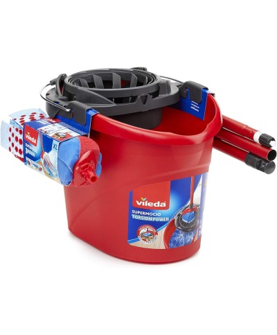 1 - Vileda SuperMocio lavapavimenti set completo manico 3 pz