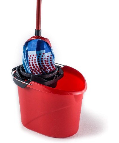 2 - Vileda SuperMocio lavapavimenti set completo manico 3 pz