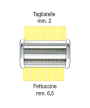 4 - Macchina per pasta Imperia Duplex accessorio 217 tagliatelle fettuccine