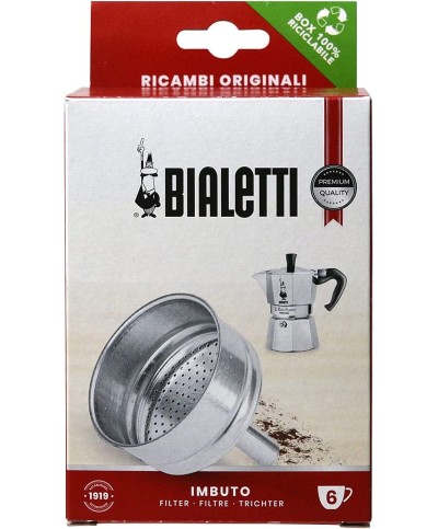 1 - Filtro ad imbuto 6 tz Bialetti moka ricambi 8001315
