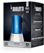 2 - Caffettiera in acciaio 4 tazze New Venus Blu Bialetti 7274