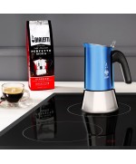 4 - Caffettiera in acciaio 4 tazze New Venus Blu Bialetti 7274