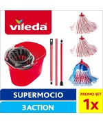 3 - Vileda SuperMocio Box lavapavimenti set completo manico 167978 mocio