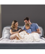 5 - Materasso Gonfiabile Intex Matrimoniale 64448Np con pompa schienale Airbed Dura-Beam Ultra Plush Headboard