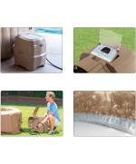 5 - Piscina idromassaggio SPA gonfiabile Intex 28476 Bubble pompa 196 x 71 cm