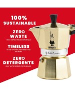 4 - Caffettiera Moka Express Oro Bialetti 3 tazze 5174
