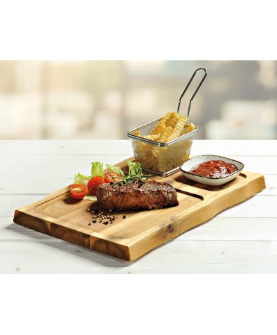 2 - Tagliere da portata acacia Kesper 43327
