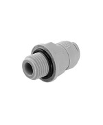 1 - Terminale diritto tubo Ø filettatura cilindrica BSP(P) 3/8 x 3/8 raccordo"