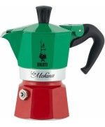 1 - Caffettiera La Mokina Bialetti moka 1/2 tazza Tricolore 5650
