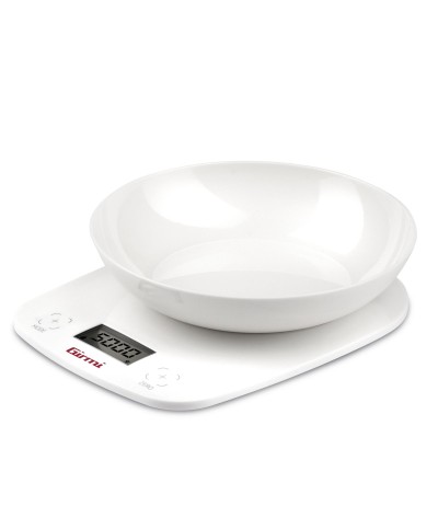1 - Bilancia cucina elettronica Girmi PS01 con ciotola bianca