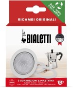 1 - Guarnizione e piastra filtro Bialetti 12 Tazze ricambio caffettiera