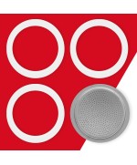 3 - Guarnizione e piastra filtro Bialetti 12 Tazze ricambio caffettiera