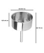 3 - Filtro ad imbuto 18 tz Bialetti alluminio moka Express 800108