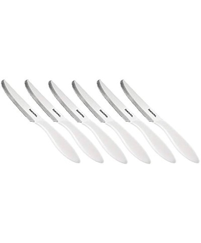 1 - Tescoma set 6 coltelli da tavola Presto 12 cm bianco 863054.11