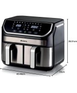 5 - Friggitrice ad aria 9L doppio cestello Ariete 2625