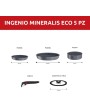 2 - Ingenio Mineralis set 5 pezzi Lagostina
