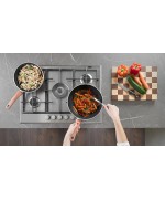 4 - Batteria di pentole 8 pezzi Lagostina Ramata