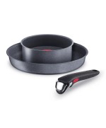 1 - Ingenio Mineralis set 3 pezzi padella casseruola Lagostina