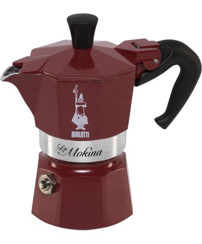 1 - Caffettiera La Mokina Bialetti moka 1/2 tazza Bordeaux 4978
