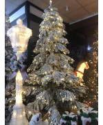 3 - Albero di Natale innevato artificiale Acero cm 180 con 400 LED