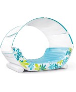 1 - Intex 56294 Materassino Tropical con copertura parasole