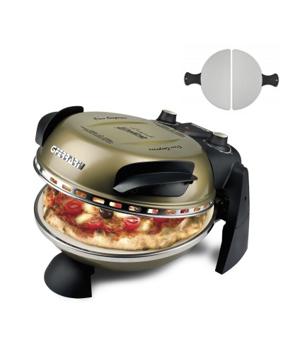 1 - G3Ferrari Delizia Evo G10006 15 Forno pizza pietra elettrico oro antico