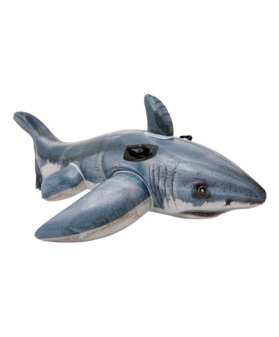 1 - Gonfiabile cavalcabile squalo bianco Intex 57525 materassino