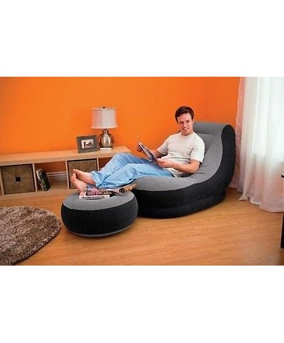 1 - Poltrona gonfiabile con Poggiapiedi Intex 68564