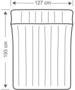 4 - Materasso gonfiabile Intex 67999 campeggio 127 x 193 x 24 cm Airbed Camping