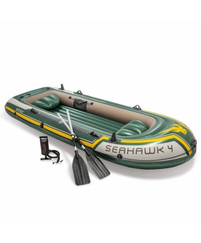 1 - Canotto Seahawk 4 Intex 68351 gonfiabile con remi pompa gommone