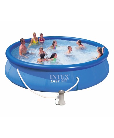 1 - Piscina fuori terra Intex Easy rotonda 28142 pompa filtro 396 x 84 cm